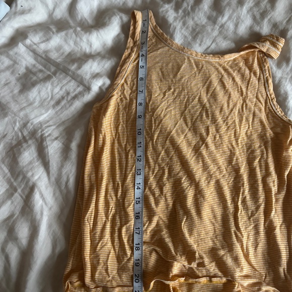 Rag and Bone Yellow and White Stripe Tank Size Medium - Picture 7 of 7